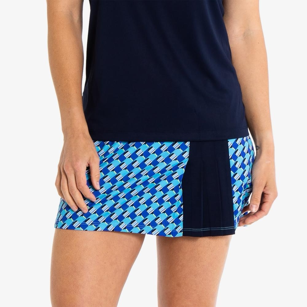 COURT HALEY Pickleball Racquet Print 15” Skort size XL in Blue